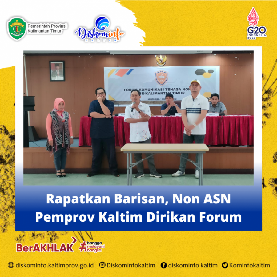 Rapatkan Barisan, Non ASN Pemprov Kaltim Dirikan Forum