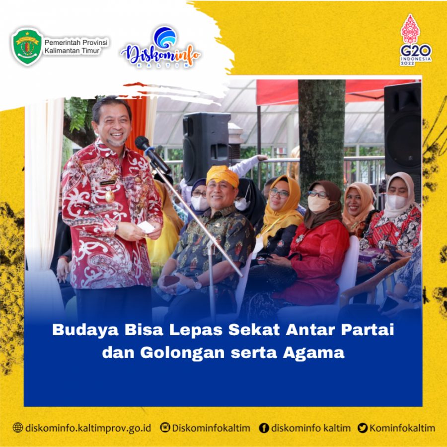 Budaya Bisa Lepas Sekat Antar Partai dan Golongan serta Agama