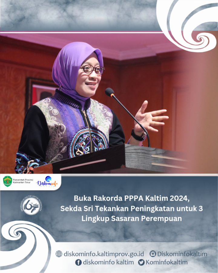 Buka Rakorda PPPA Kaltim 2024, Sekda Sri Tekankan Peningkatan untuk 3 Lingkup Sasaran Perempuan