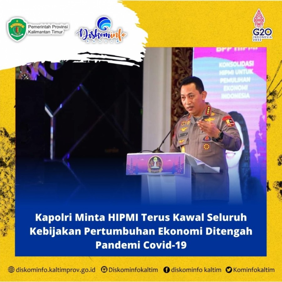 Kapolri Minta HIPMI Terus Kawal Seluruh Kebijakan Pertumbuhan Ekonomi Ditengah Pandemi Covid-19