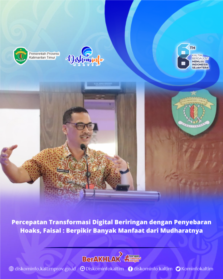 Percepatan Transformasi Digital Beriringan dengan Penyebaran Hoaks, Faisal : Berpikir Banyak Manfaat dari Mudharatnya