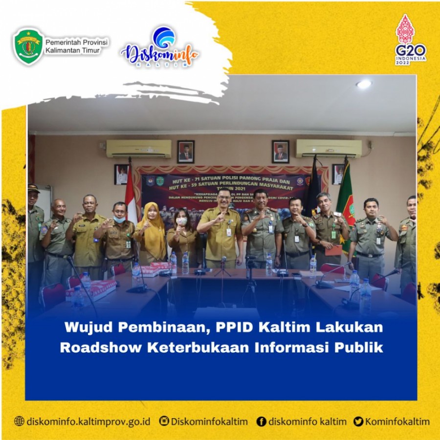 Wujud Pembinaan, PPID Kaltim Lakukan Roadshow Keterbukaan Informasi Publik