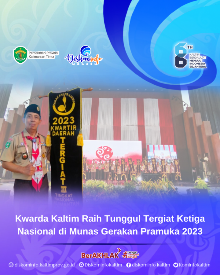 Kwarda Kaltim Raih Tunggul Tergiat Ketiga Nasional di Munas Gerakan Pramuka 2023