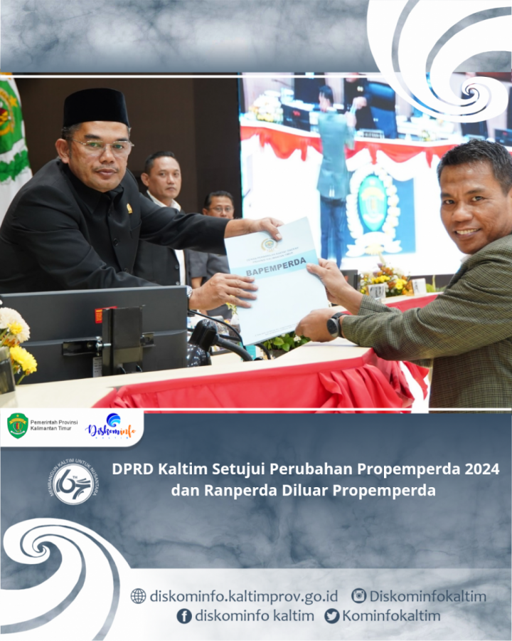 DPRD Kaltim Setujui Perubahan Propemperda 2024 dan Ranperda Diluar Propemperda