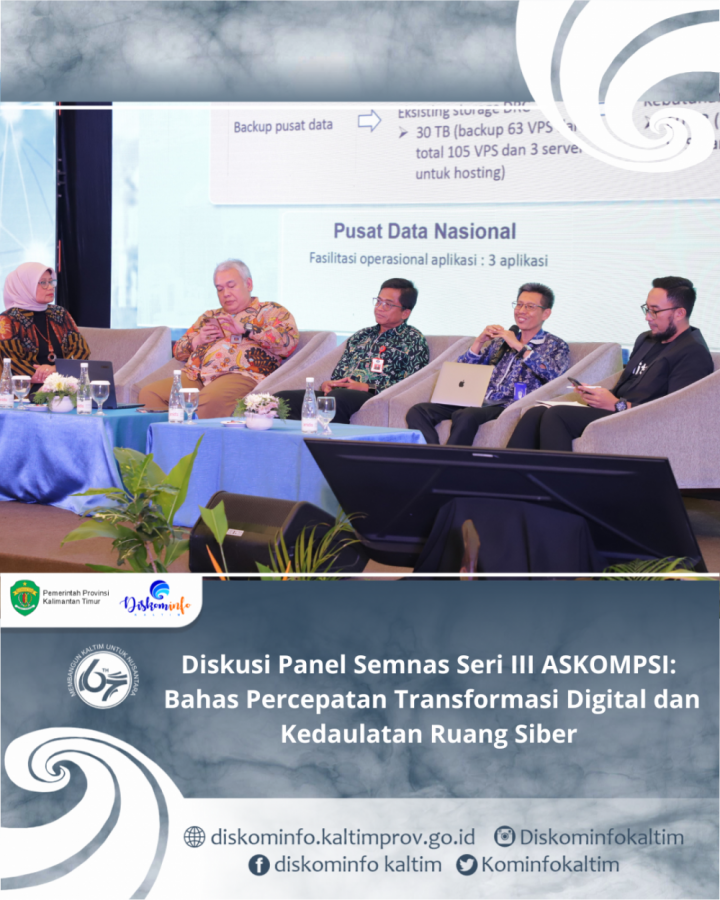 Diskusi Panel Semnas Seri III ASKOMPSI: Bahas Percepatan Transformasi Digital dan Kedaulatan Ruang Siber 