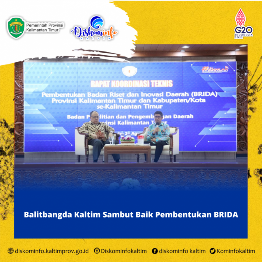 Balitbangda Kaltim Sambut Baik Pembentukan BRIDA