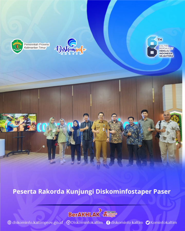 Peserta Rakorda Kunjungi Diskominfostaper Paser