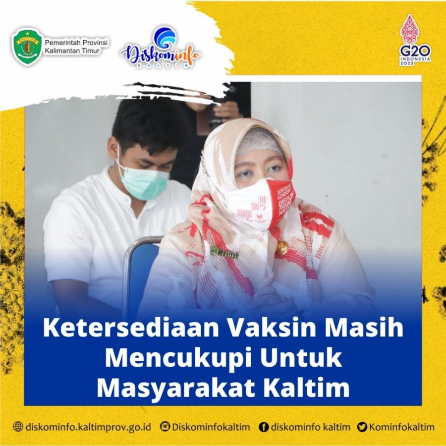 Ketersediaan Vaksin Masih Mencukupi Untuk Masyarakat Kaltim