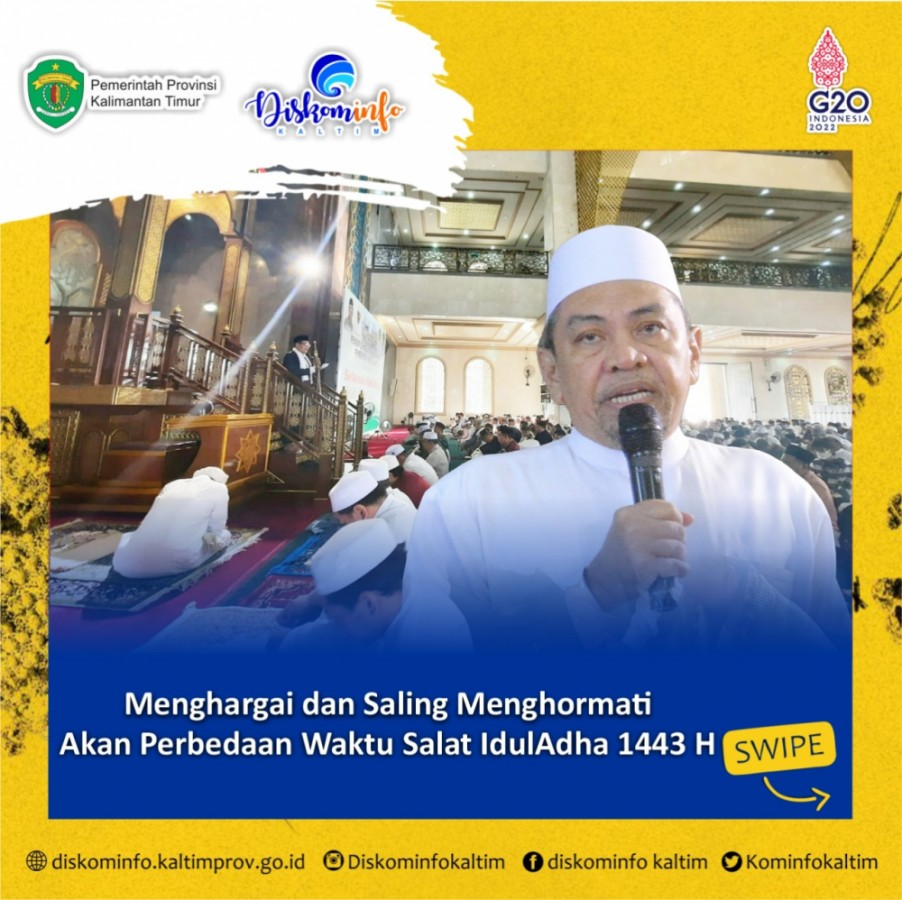 Menghargai dan Saling Menghormati Akan Perbedaan Waktu Salat IdulAdha 1443 H