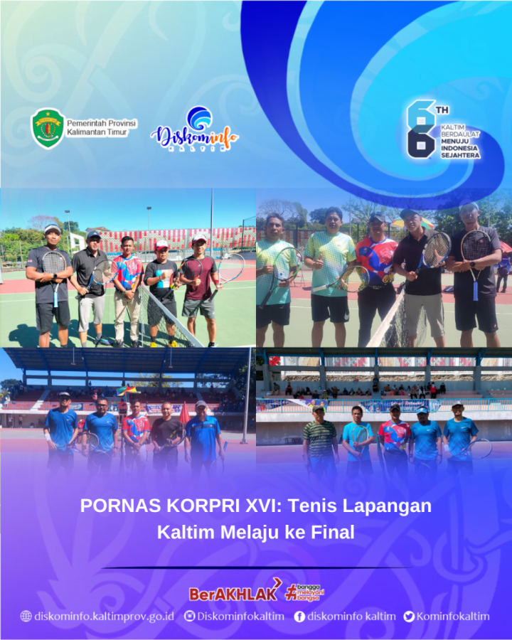 PORNAS KORPRI XVI: Tenis Lapangan Kaltim Melaju ke Final