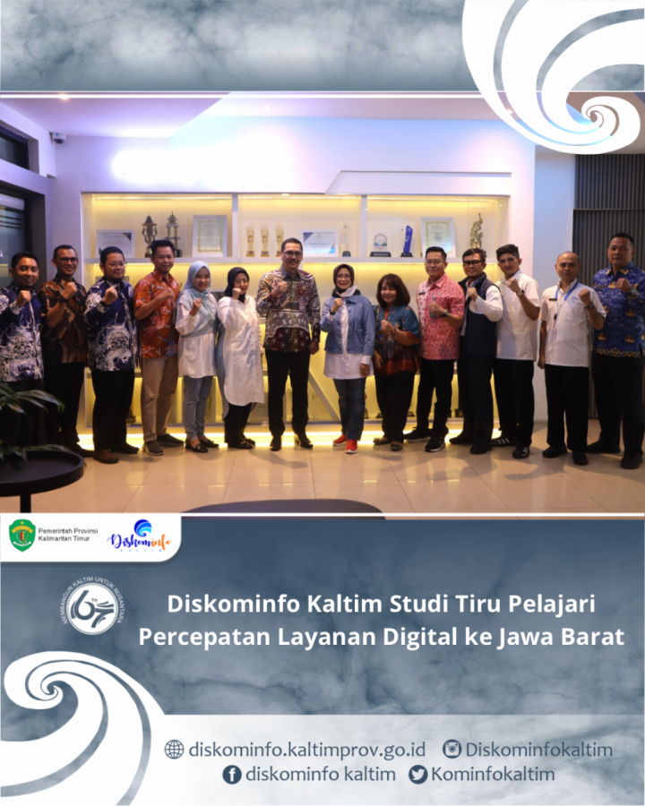 Diskominfo Kaltim Studi Tiru Pelajari Percepatan Layanan Digital ke Jawa Barat