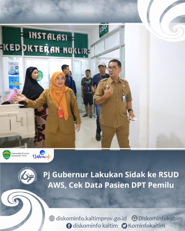 Pj Gubernur Lakukan Sidak ke RSUD AWS, Cek Data Pasien DPT Pemilu