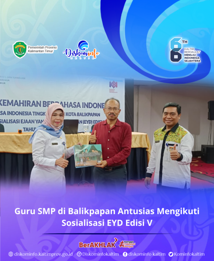 Guru SMP di Balikpapan Antusias Mengikuti Sosialisasi EYD Edisi V