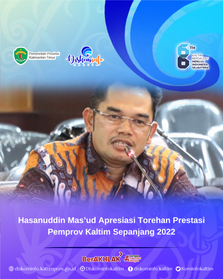 Hasanuddin Mas’ud Apresiasi Torehan Prestasi Pemprov Kaltim Sepanjang 2022