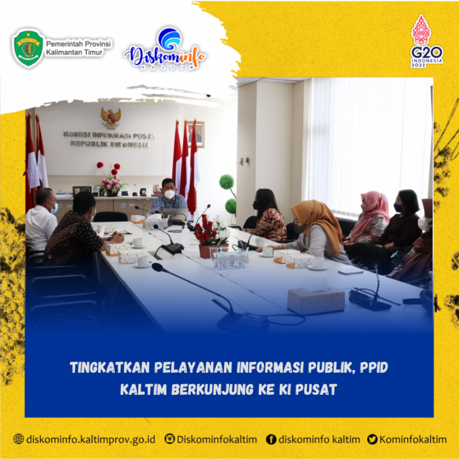 Tingkatkan Pelayanan Informasi Publik, PPID Kaltim Berkunjung Ke KI Pusat