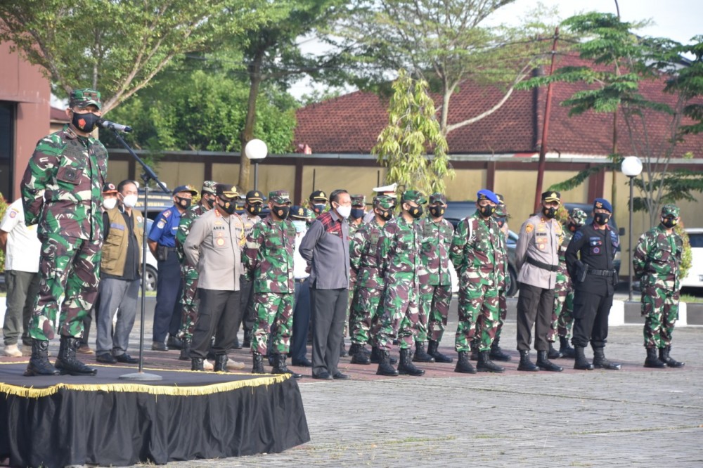 Danrem Tegaskan Penertiban Protokol Covid-19 Sampai Tingkat RT Hingga Desa