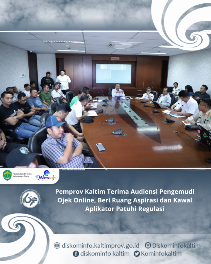 Pemprov Kaltim Terima Audiensi Pengemudi Ojek Online, Beri Ruang Aspirasi dan Kawal Aplikator Patuhi Regulasi