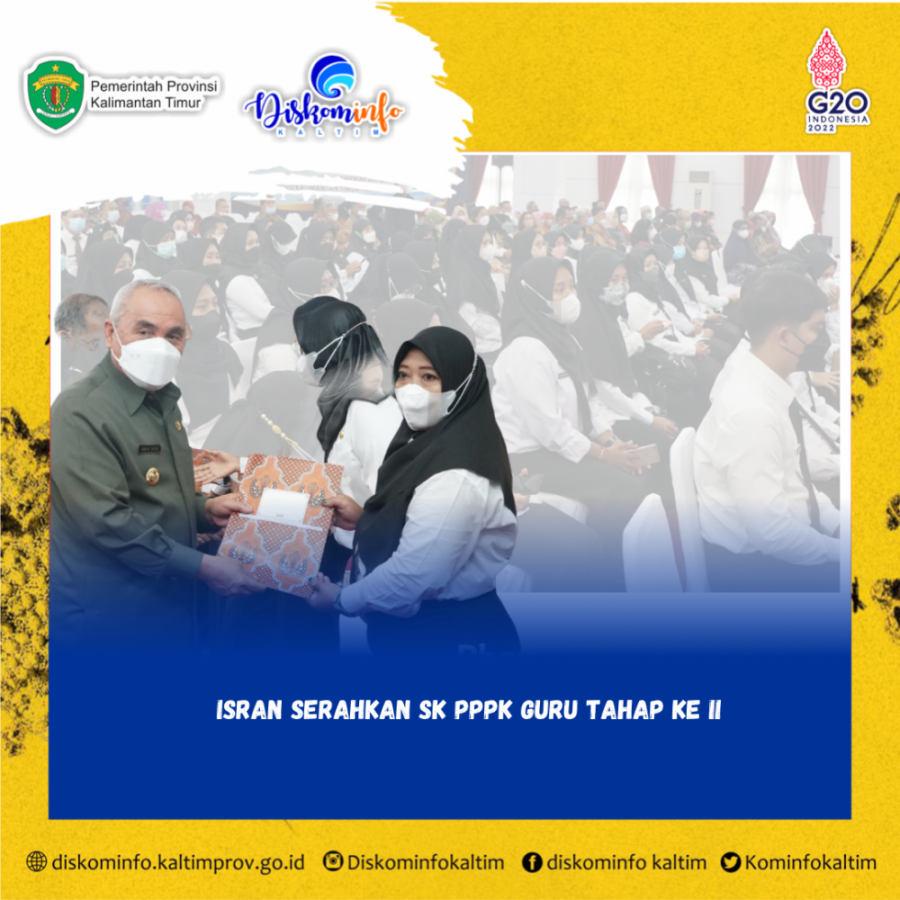 Isran Serahkan SK PPPK Guru Tahap Ke II