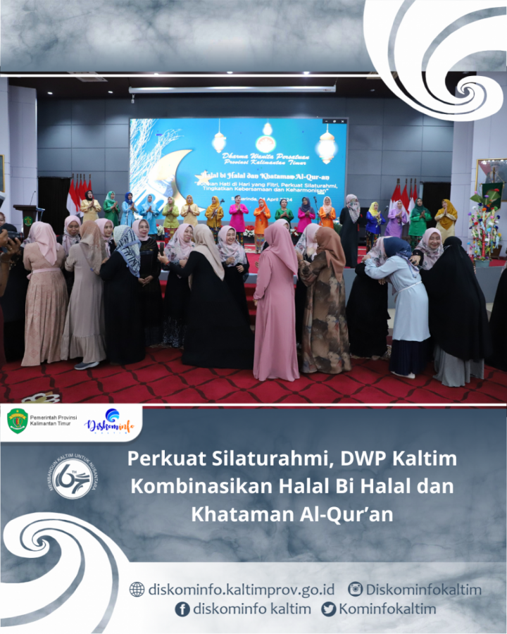 Perkuat Silaturahmi, DWP Kaltim Kombinasikan Halal Bi Halal dan Khataman Al-Qur'an