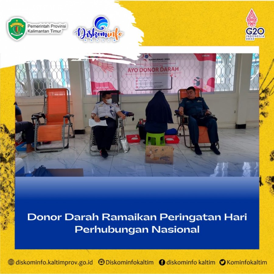 Donor Darah Ramaikan Peringatan Hari Perhubungan Nasional