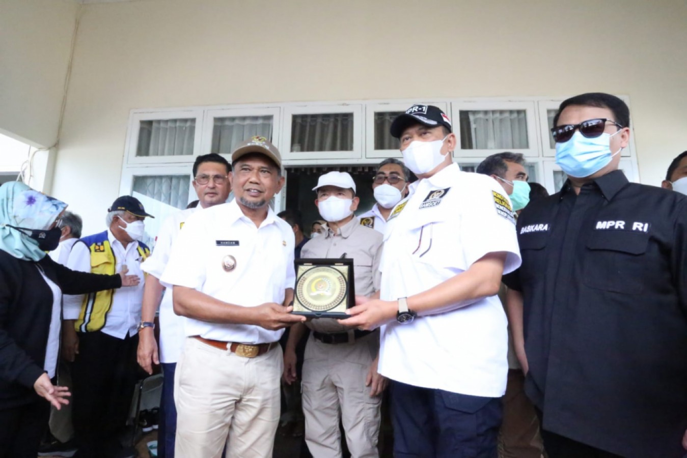 Plt. Bupati PPU Hamdam Sambut Kunjungan MPR RI Beserta Jajaran Menteri di Kawasan IKN.