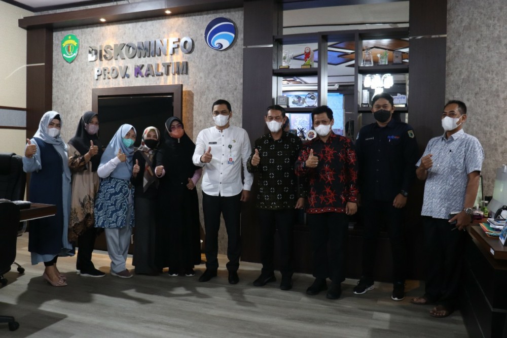 Kunjungi Diskominfo Kaltim, Diskominfo Paser Siap Koordinasi Program Kerja 2022