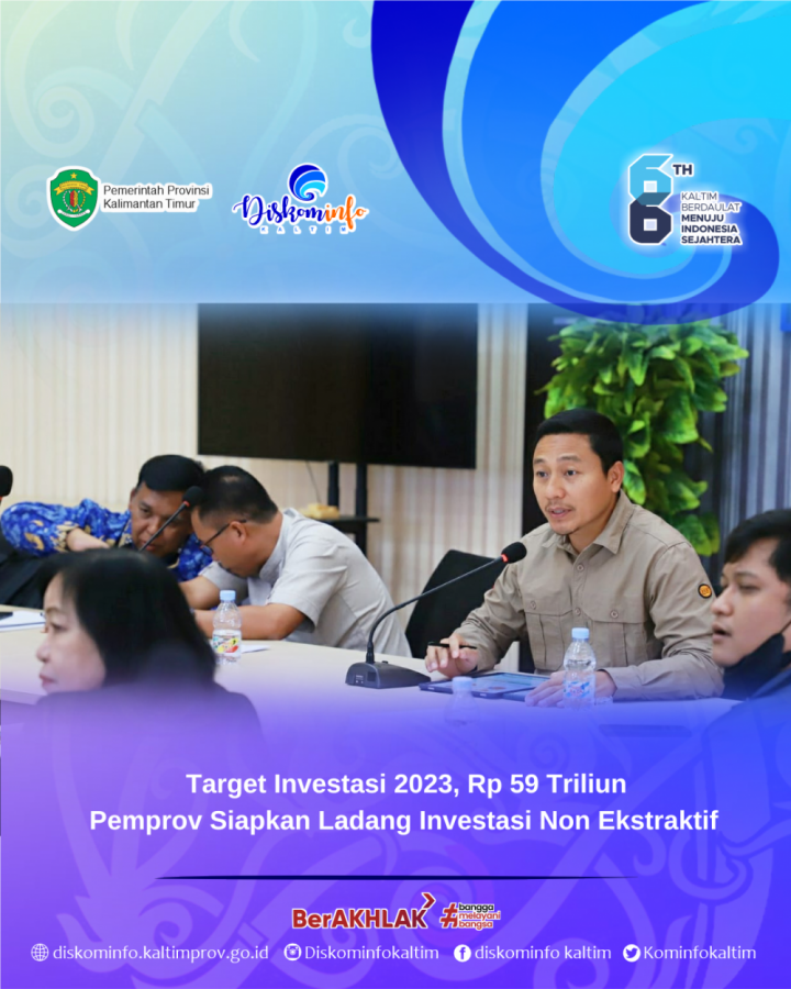 Target Investasi 2023 Rp 59 Triliun, Pemprov Siapkan Ladang Investasi Non Ekstraktif