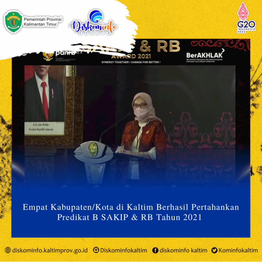 Empat Kabupaten/Kota di Kaltim Berhasil Pertahankan Predikat B SAKIP & RB Tahun 2021