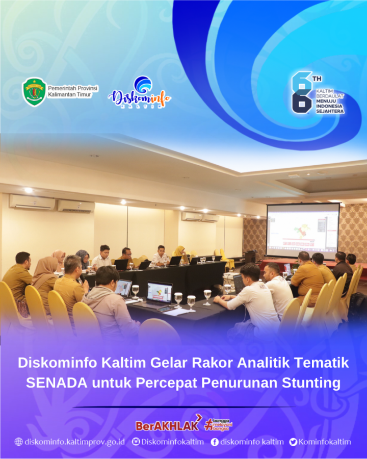 Diskominfo Kaltim Gelar Rakor Analitik Tematik SENADA untuk Percepat Penurunan Stunting