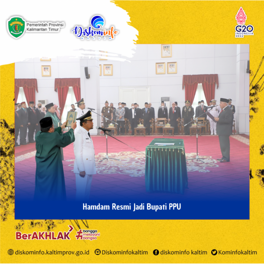 Hamdam Resmi Jadi Bupati PPU