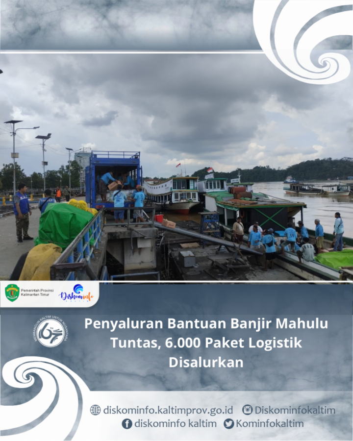 Penyaluran Bantuan Banjir Mahulu Tuntas, 6.000 Paket Logistik Disalurkan