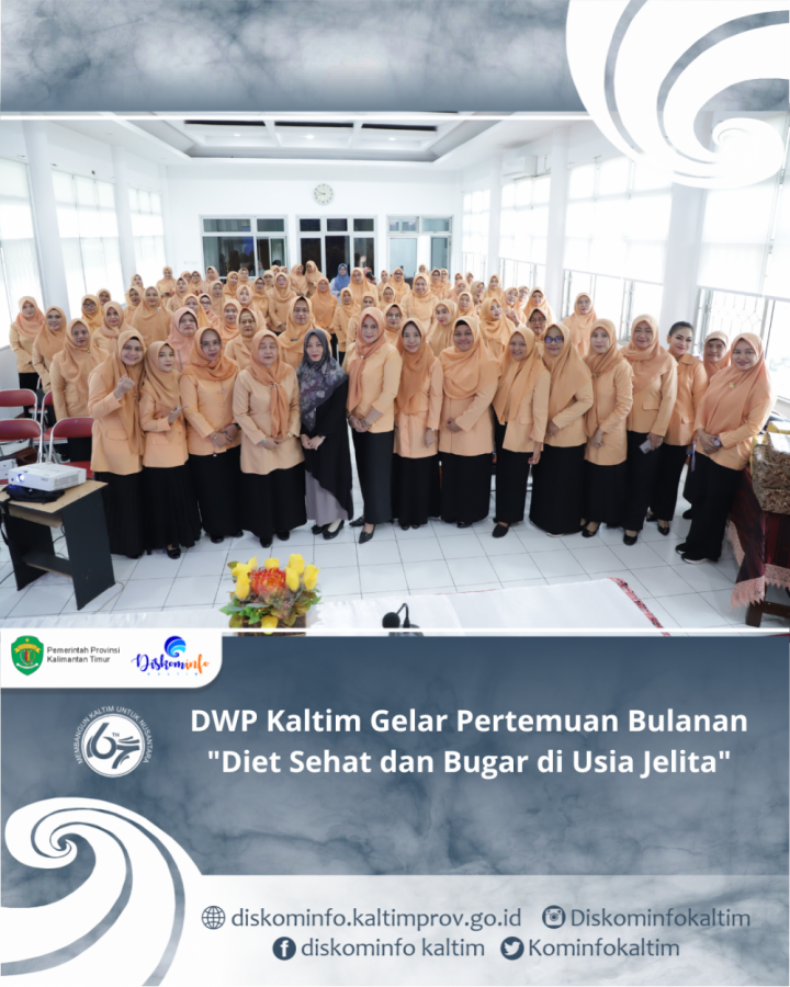 DWP Kaltim Gelar Pertemuan Bulanan "Diet Sehat dan Bugar di Usia Jelita"