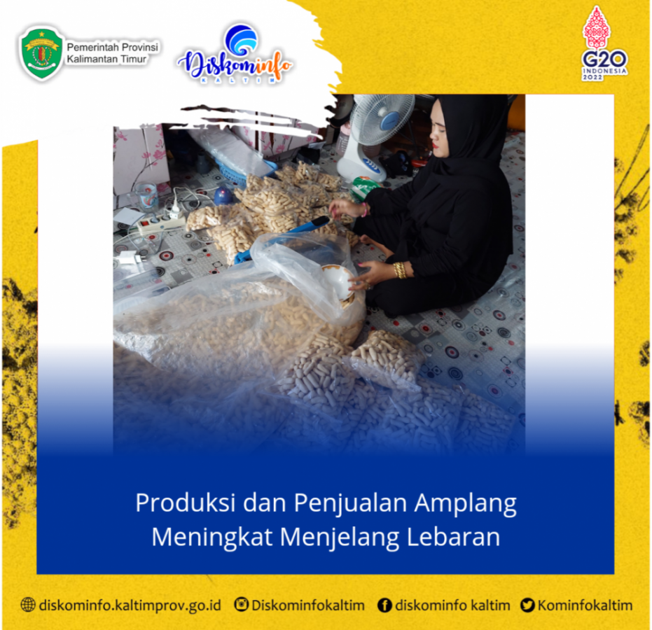 Produksi dan Penjualan Amplang Meningkat Menjelang Lebaran