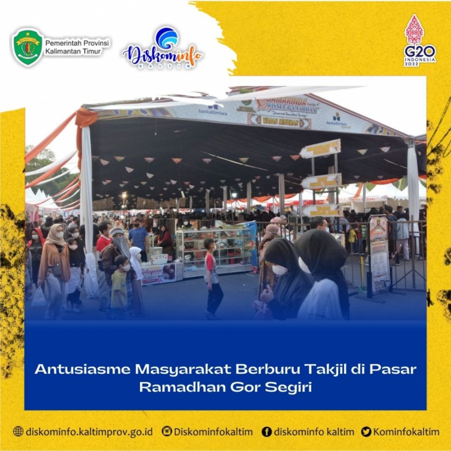 Antusiasme Masyarakat Berburu Takjil di Pasar Ramadhan GOR Segiri