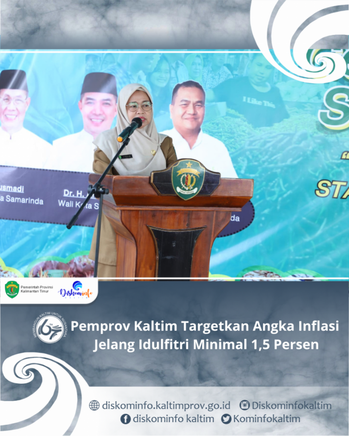 Pemprov Kaltim Targetkan Angka Inflasi Jelang Idulfitri Minimal 1,5 Persen