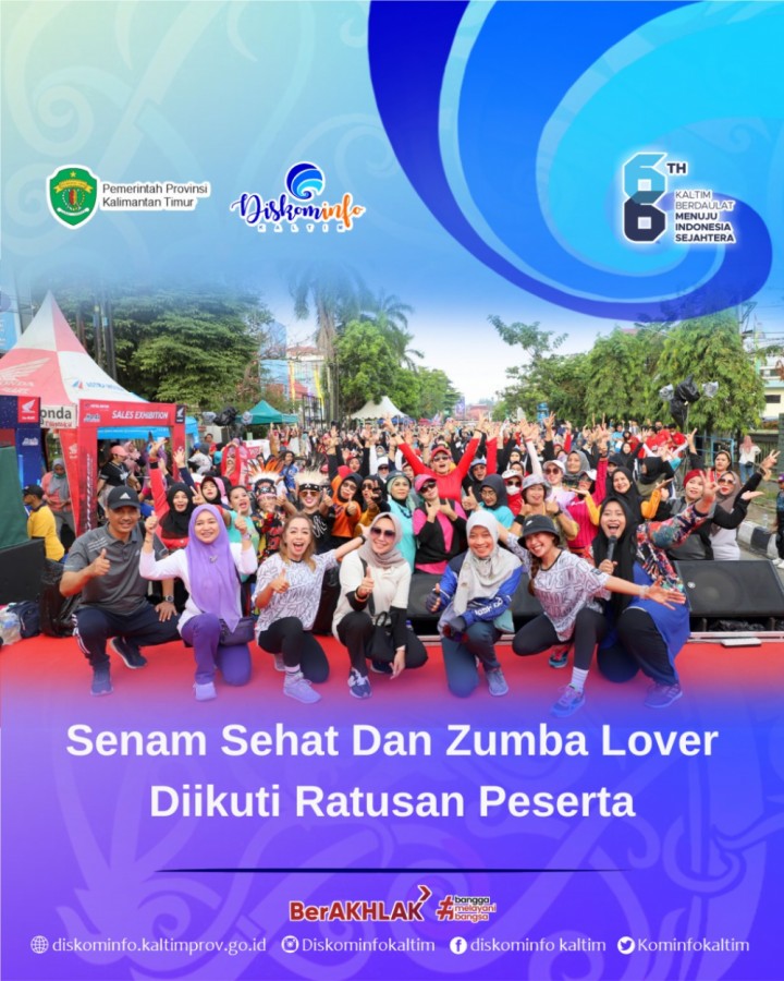 Senam Sehat Dan Zumba Lover Diikuti Ratusan Peserta