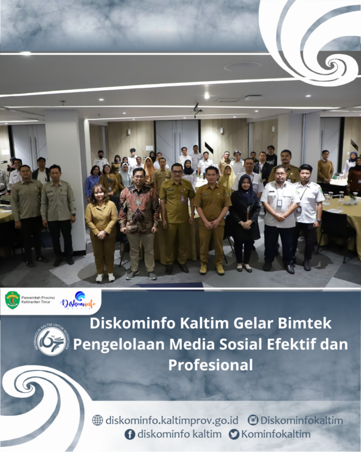 Diskominfo Kaltim Gelar Bimtek Pengelolaan Media Sosial Efektif dan Profesional