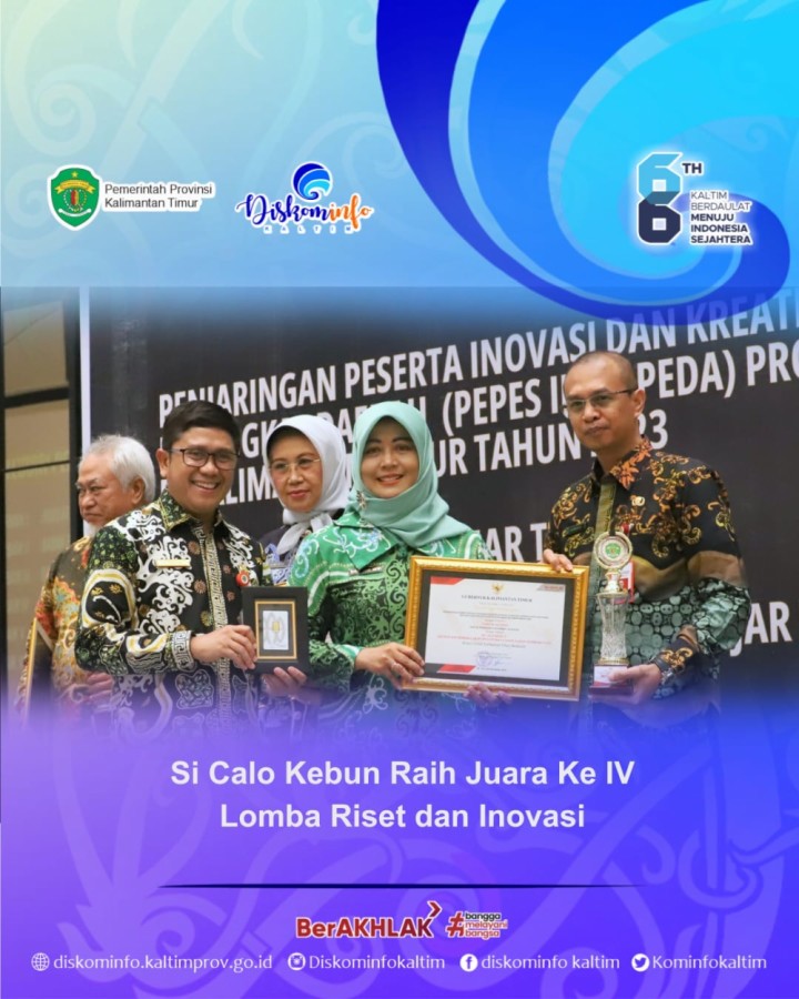 Si Calo Kebun Raih Juara Ke IV Lomba Riset dan Inovasi