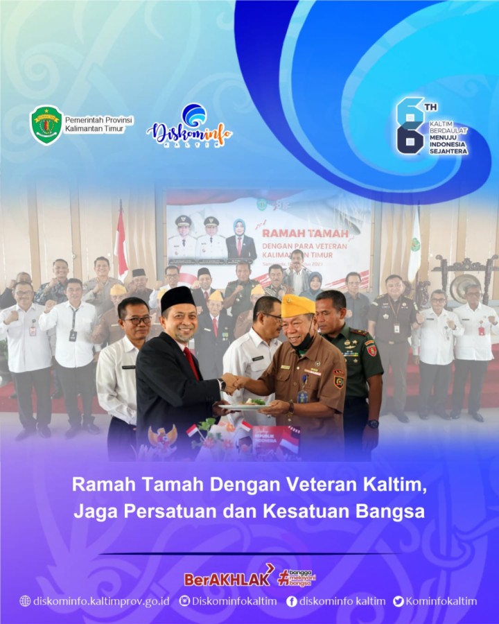 Ramah Tamah Dengan Veteran Kaltim, Jaga Persatuan dan Kesatuan Bangsa