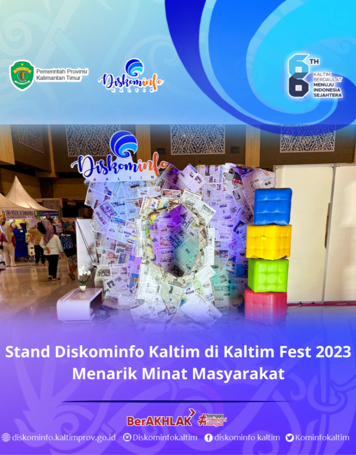 Stand Diskominfo Kaltim di Kaltim Fest 2023 Menarik Minat Masyarakat