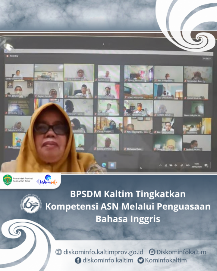 BPSDM Kaltim Tingkatkan Kompetensi ASN Melalui Penguasaan Bahasa Inggris