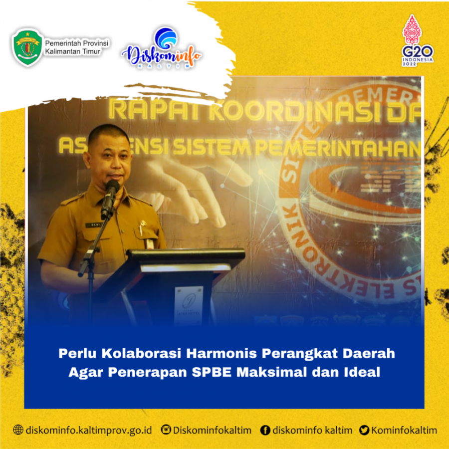 Perlu Kolaborasi Harmonis Perangkat Daerah Agar Penerapan SPBE Maksimal dan Ideal