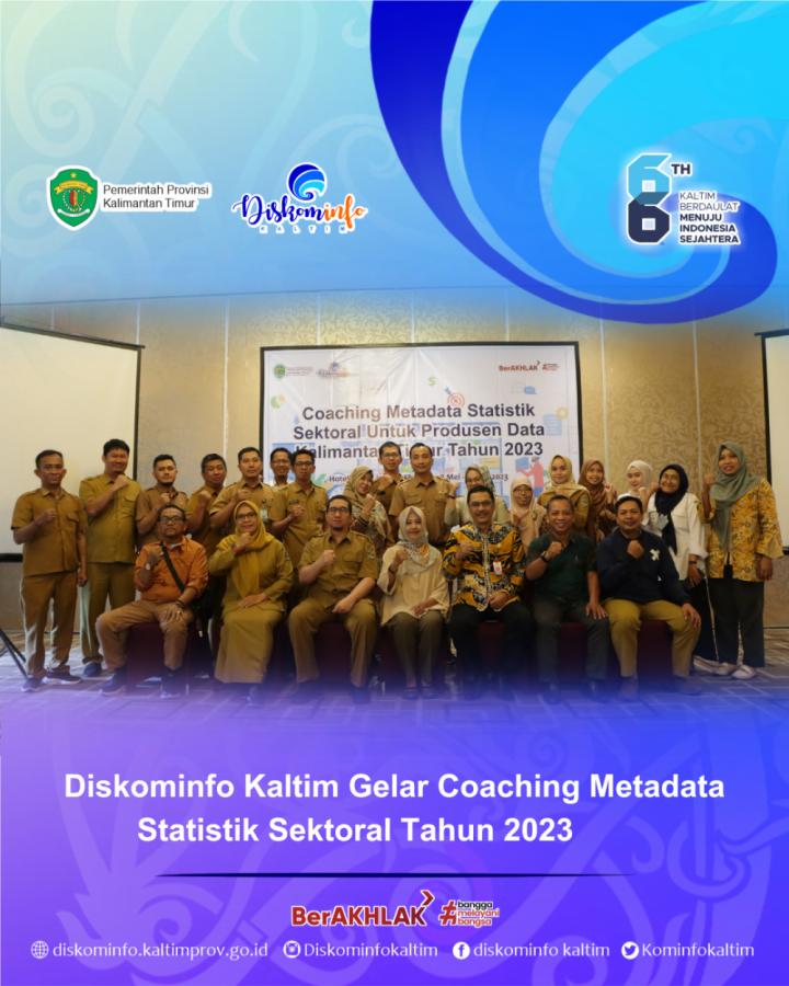 Diskominfo Kaltim Gelar Coaching Metadata Statistik Sektoral Tahun 2023