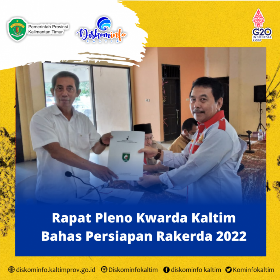 Rapat Pleno Kwarda Kaltim Bahas Persiapan Rakerda 2022