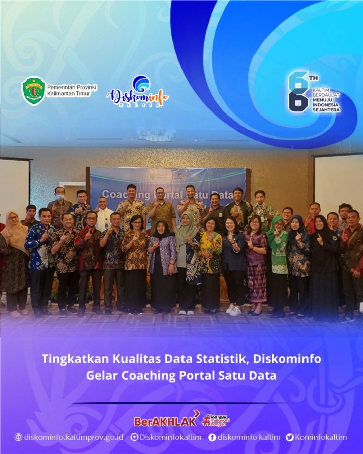 Tingkatkan Kualitas Data Statistik, Diskominfo Gelar Coaching Portal Satu Data