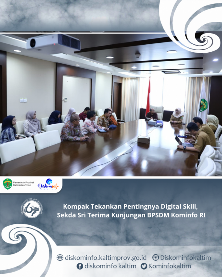 Kompak Tekankan Pentingnya Digital Skill, Sekda Sri Terima Kunjungan BPSDM Kominfo RI