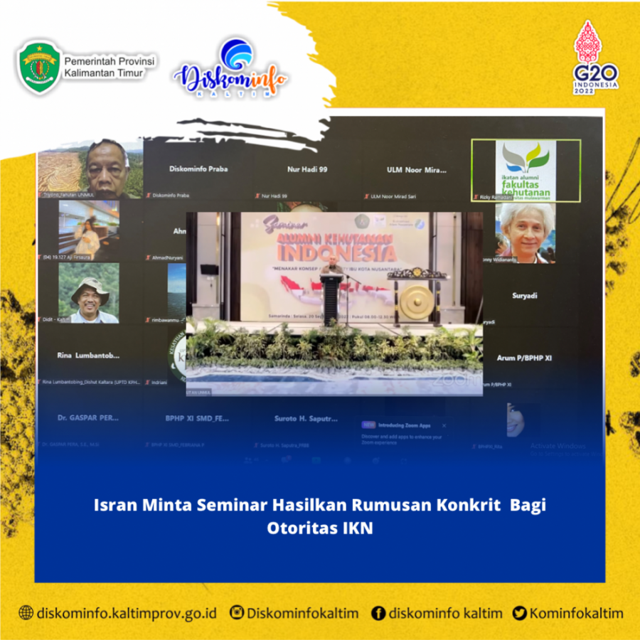 Isran Minta Seminar Hasilkan Rumusan Konkrit Bagi Otoritas IKN