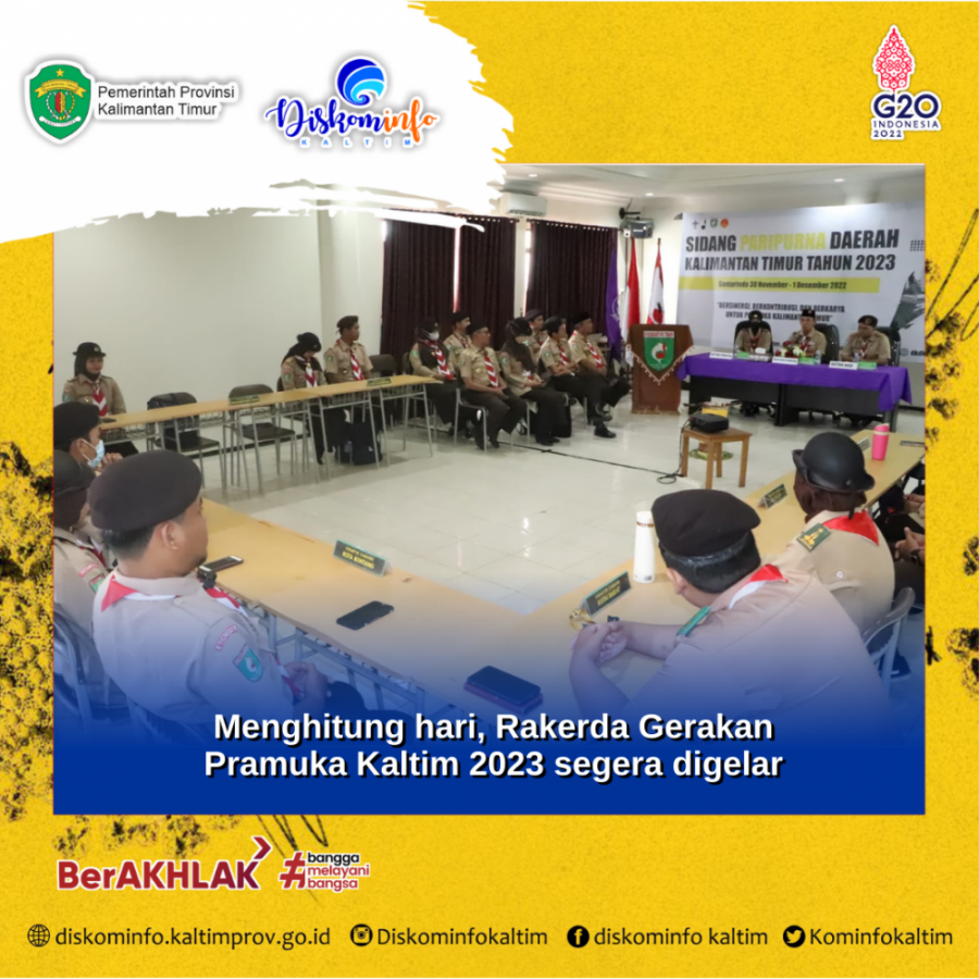 Menghitung Hari, Rakerda Gerakan Pramuka Kaltim 2023 segera digelar