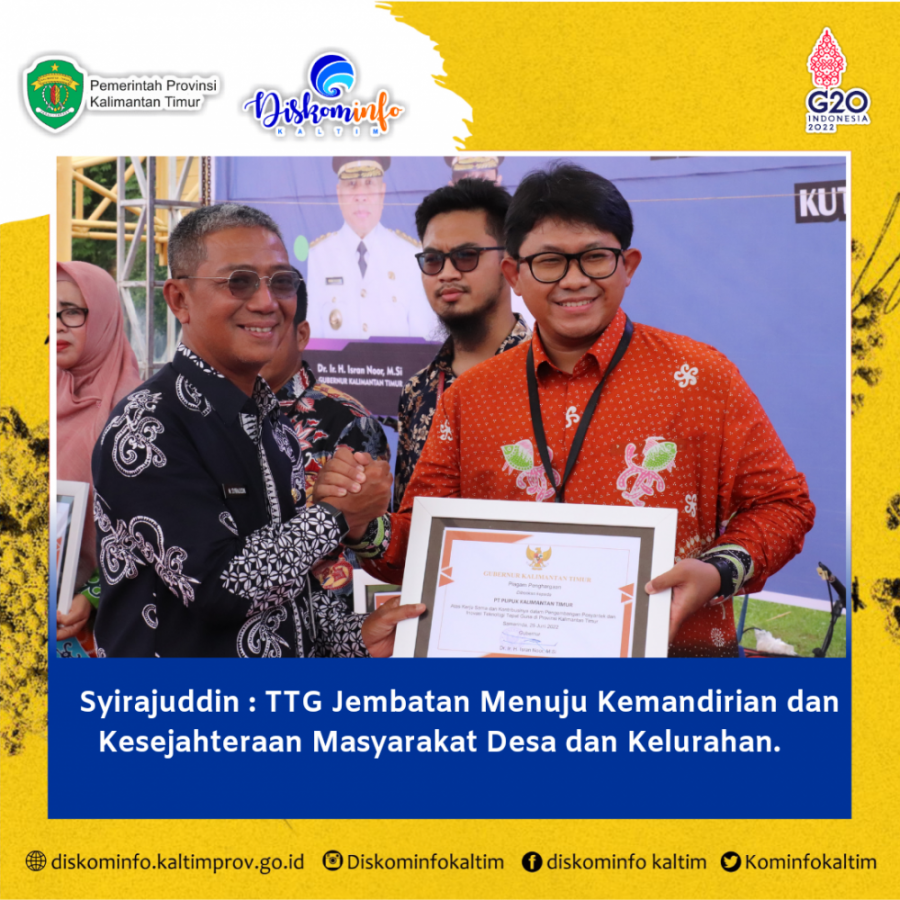 Syirajuddin : TTG Jembatan Menuju Kemandirian dan Kesejahteraan Masyarakat Desa dan Kelurahan.