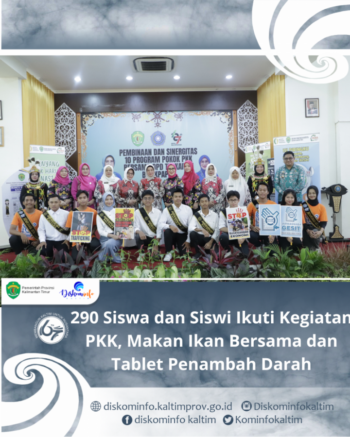 290 Siswa dan Siswi Ikuti Kegiatan PKK, Makan Ikan Bersama dan Tablet Penambah Darah